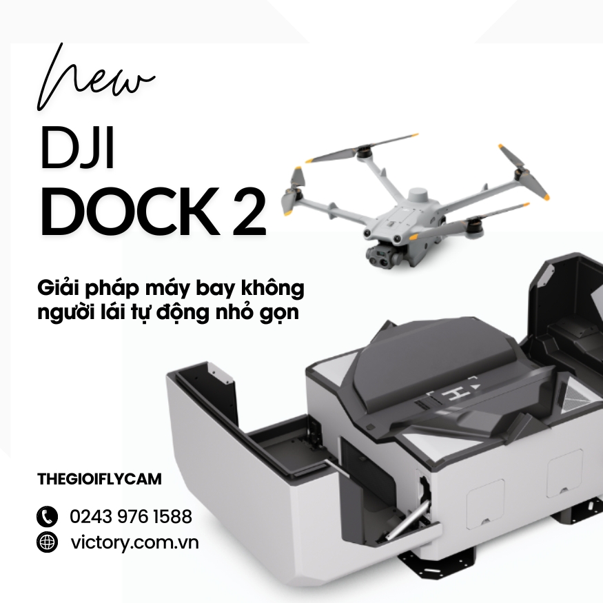 DJI DOCK 2 Giải pháp máy bay không người lái tự động nhỏ gọn