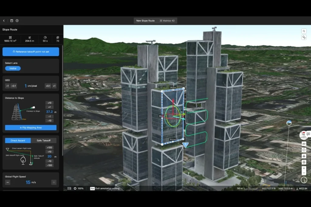 Lập kế hoạch tuyến bay 3D trực quan bằng DJI FlightHub 2 cho khảo sát cầu đường