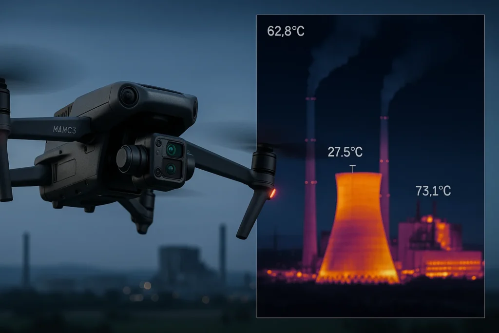 DJI Mavic 3TA đo nhiệt độ chính xác từ xa với camera góc nhìn hẹp