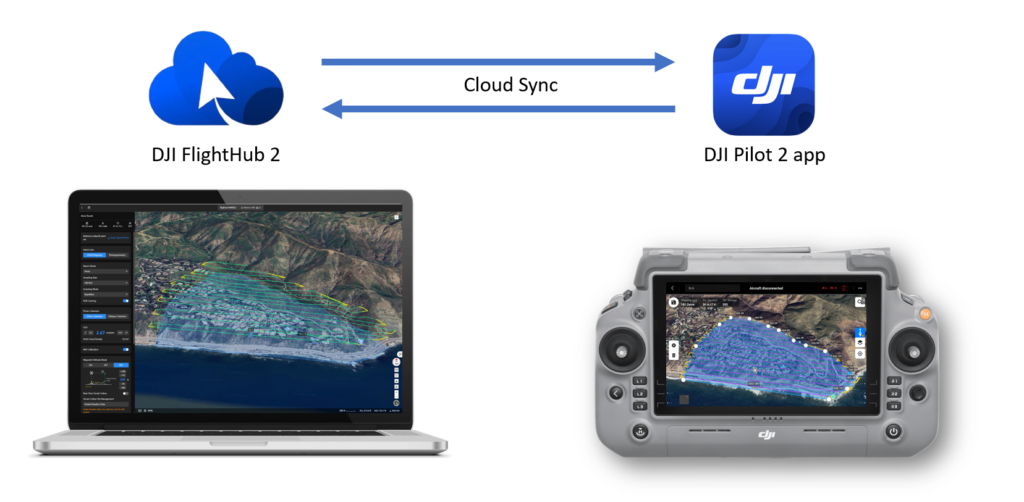 Quy trình chuyển file KML từ FlightHub 2 sang DJI Pilot 2