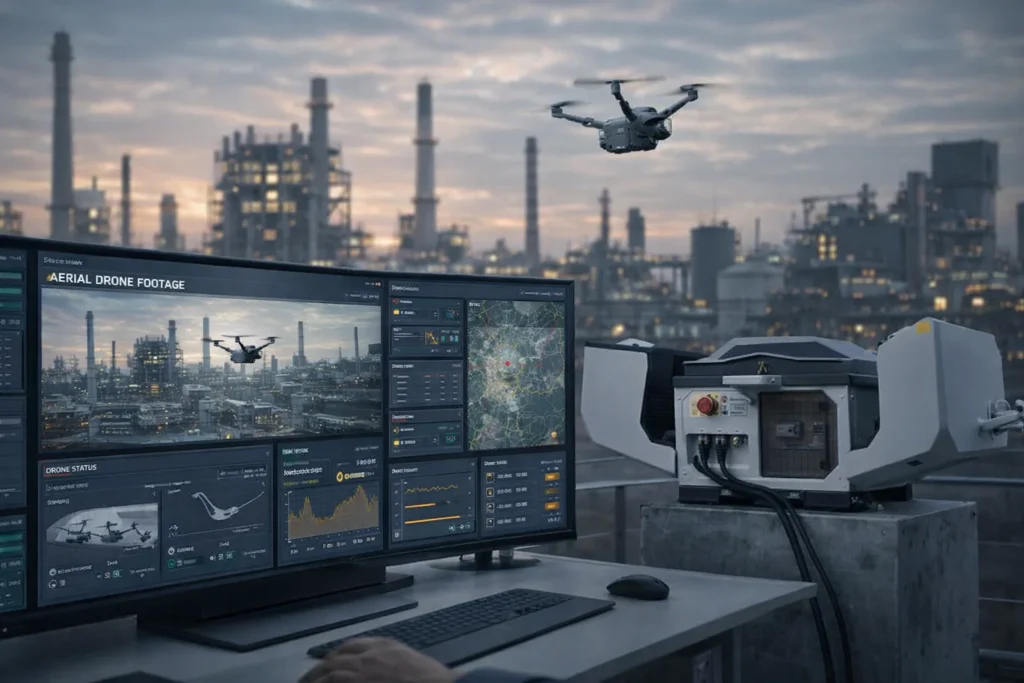 Hệ thống drone tự động hỗ trợ kiểm tra công nghiệp từ xa