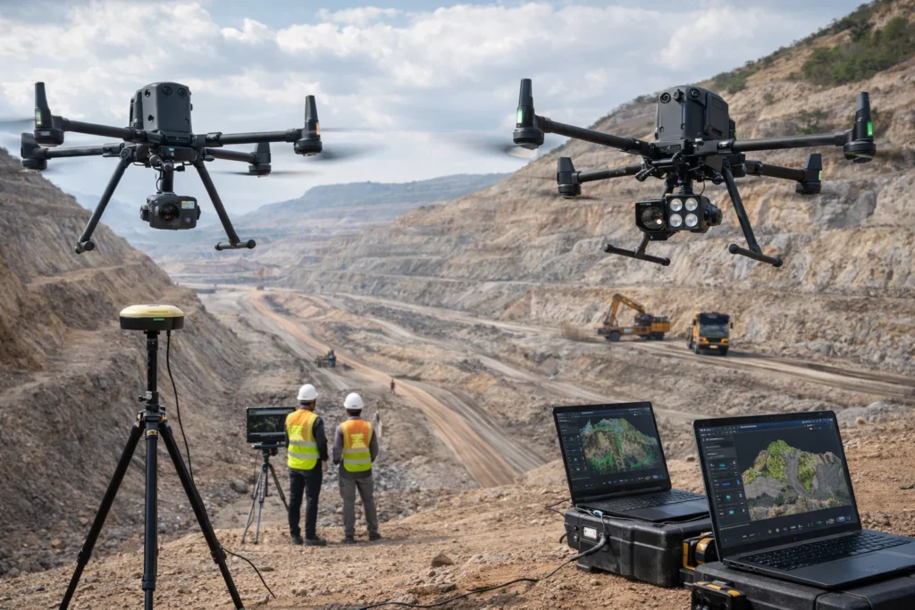 Matrice 350 RTK và Matrice 400 trong nhiệm vụ khảo sát bằng drone