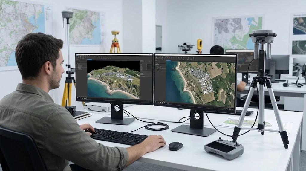 Dữ liệu DJI D-RTK 3 phục vụ quy trình PPK và xử lý bản đồ 3D
