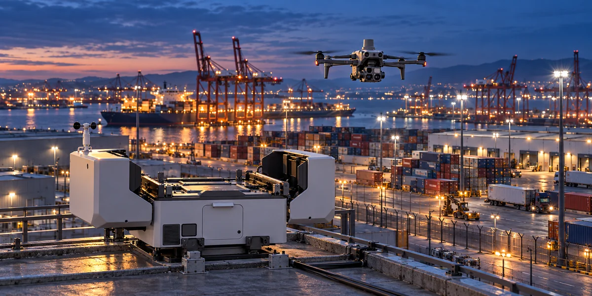 DJI Dock 4 giám sát an ninh cảng