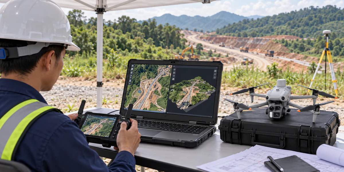 Quy trình bay flycam trắc địa và xử lý dữ liệu với DJI Terra